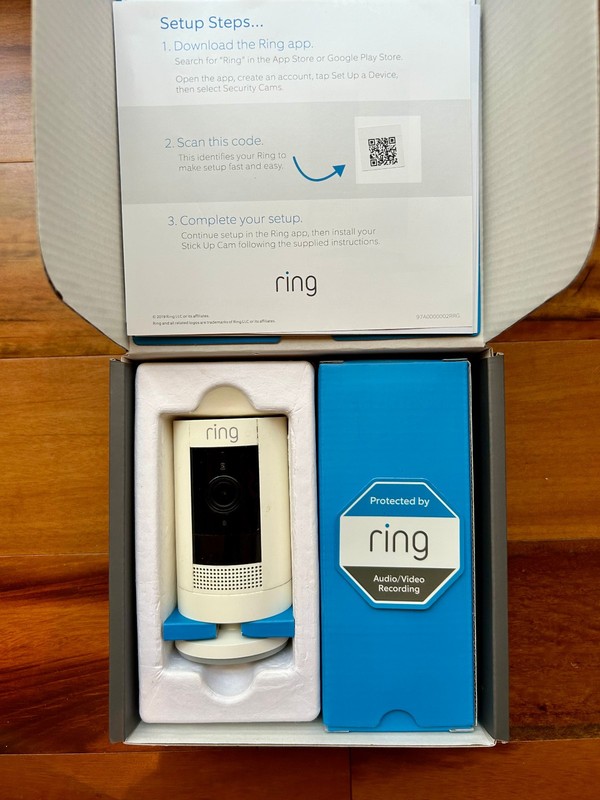 Ring Stick-Up Cam Battery White Wireless Security Camera 1080p HD Indoor/Outdoor gallery