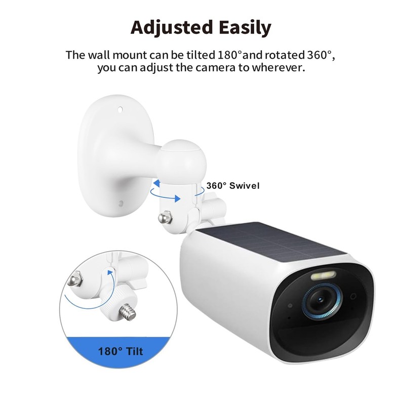 Security Camera Wall Mount 360° Adjustable Bracket for eufyCam 2C/2C Pro gallery