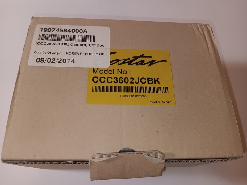 Costar Door Jam Camera 1/3″ DC12V COSTAR CCC3602JCBK