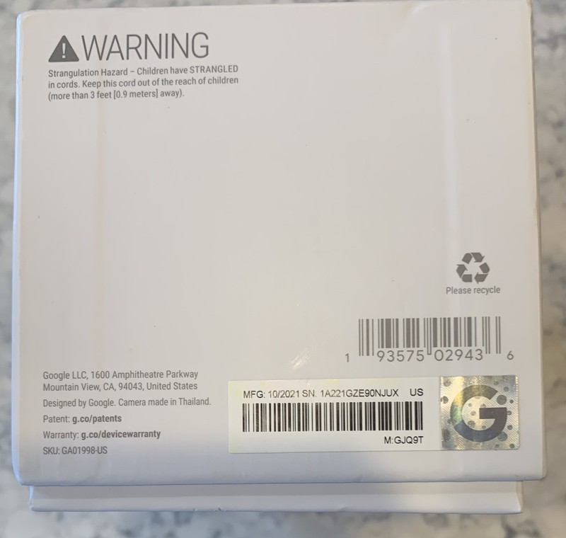 Google Nest GA01998-US Cam (Indoor, Wired) gallery