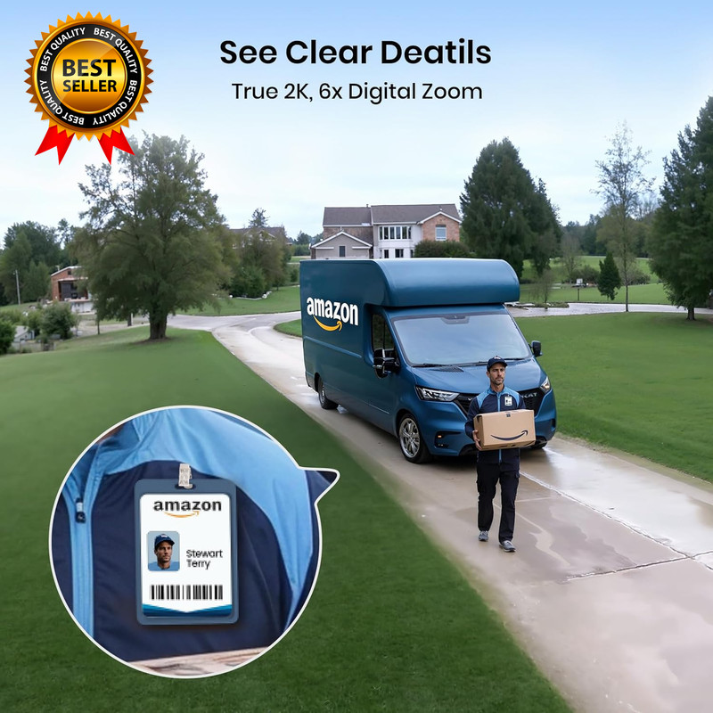 Security Cameras Outdoor Wireless 4 Cam-Kit No Subscription Solar-Powered Home gallery