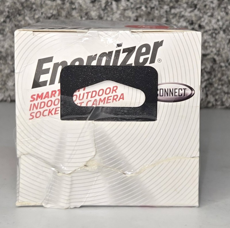 Energizer Smart Wi-Fi Indoor Outdoor Bulb Socket P/T Camera NIP White Easy Setup gallery