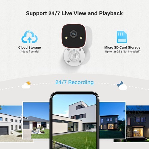Wireless 2.4G WiFi Security Camera System Outdoor Home Night Vision HD Cam gallery
