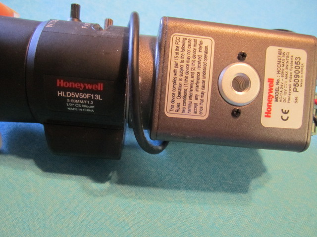 Honeywell HCCM474M High-Resolution Day/Night Miniature Camera w/ HLD5V50F13L Len gallery