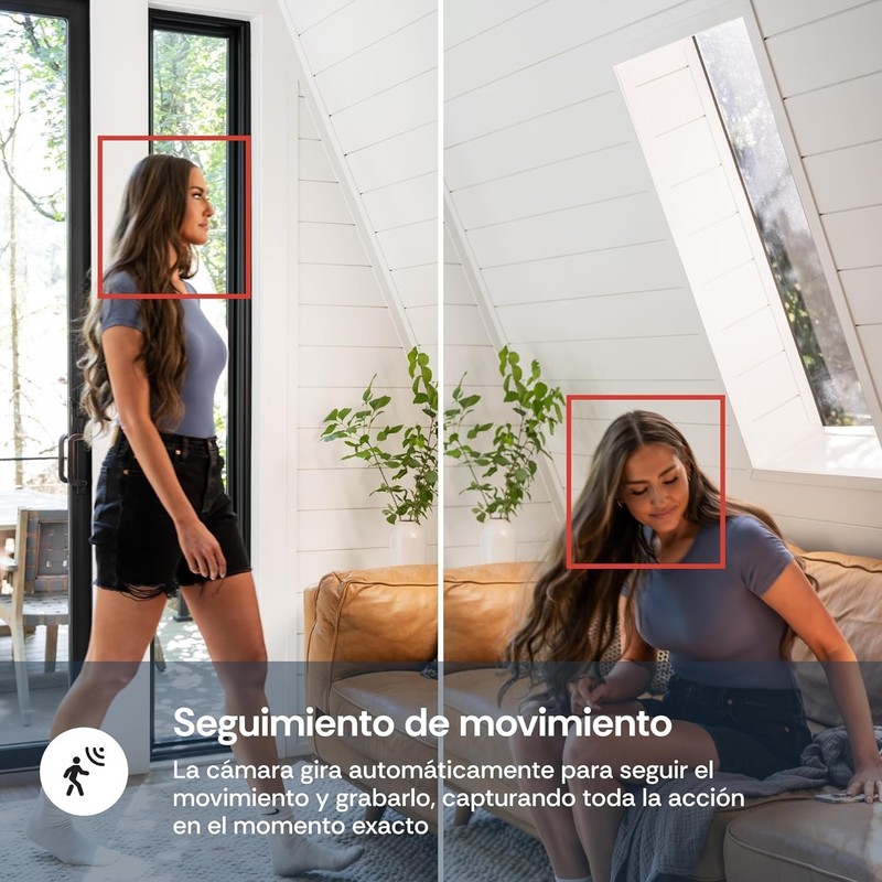 Luna 2K Indoor Security Camera - 360° Pan-Tilt Zoom with AI Detection gallery