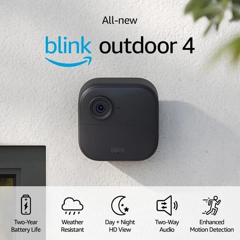 NEW Blink Outdoor 4 Add-On Camera 4th Gen PLUS Mount & Batteries-Module Required