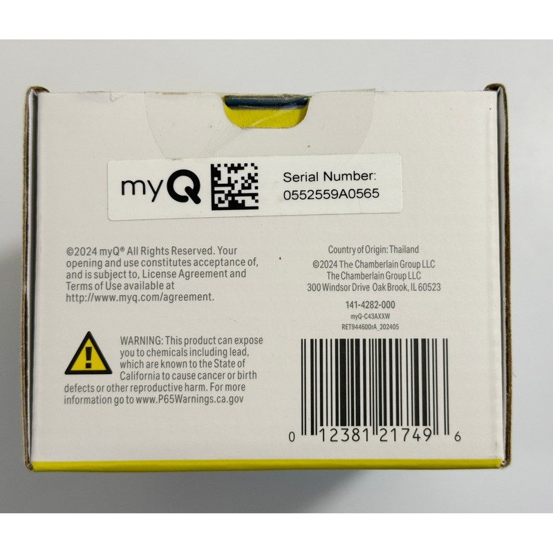 myQ Smart Outdoor Wired Camera Home Security OS White 1080p HD Night Vision gallery