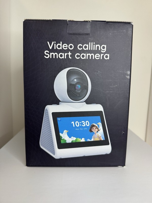 Video Calling PTZ Wi-Fi Indoor Security Camera 1080p 4.3" Screen White gallery