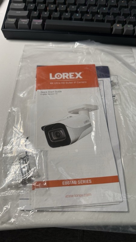 Lorex E861AB-Z 4K UHD Outdoor Smart Deterrence Network Bullet Camera + Ethernet gallery
