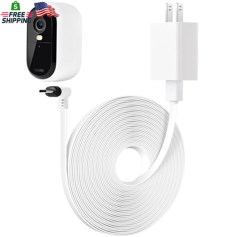 25FT Power Cable Compatible with Arlo Essential 2K Outdoor Security Camera (2Nd