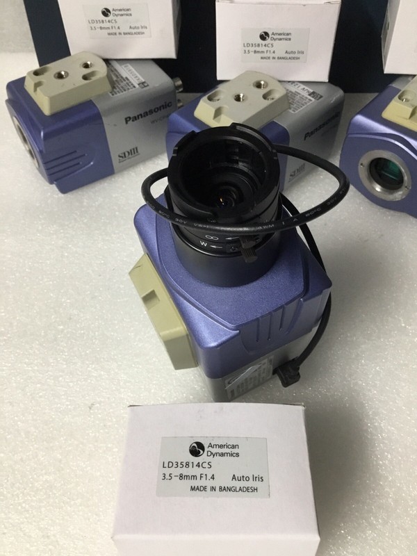 Panasonic WV-CP484 Surveillance Color Camera W/ 540TVL 3.5-8mm New Lens TESTED! gallery