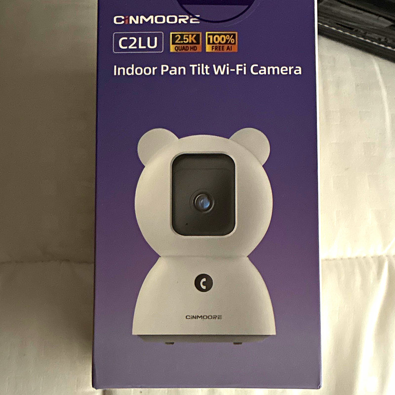 CINMOOORE CM-C2LU Indoor Wi-Fi IP Camera 2.5K, Night Vision, 2-Way Audio