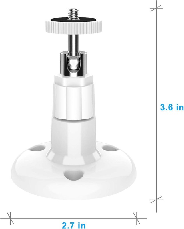 2Pcs Soporte De Techo Giratorio De 360 Grados Ajustable Para Camara De Seguridad gallery