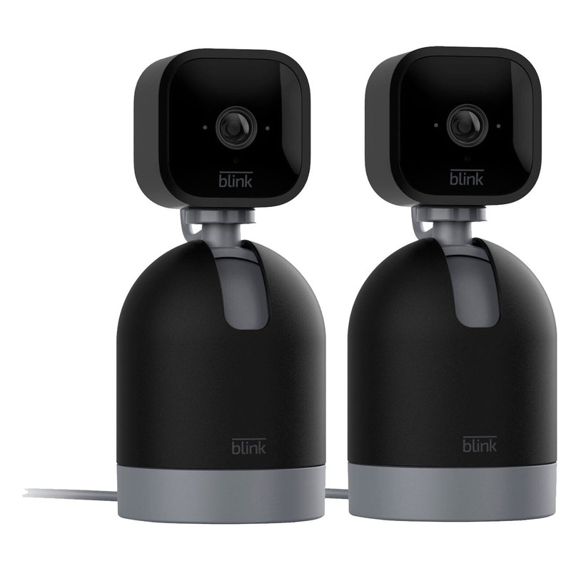 2 Pack Blink Mini Pan-Tilt Indoor Wired 1080P Security Camera – Black