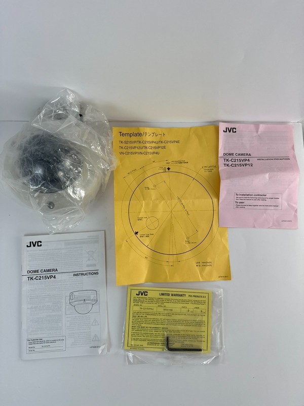 JVC TK C215VP4U Dome Security Camera 540TVL CCTV New gallery