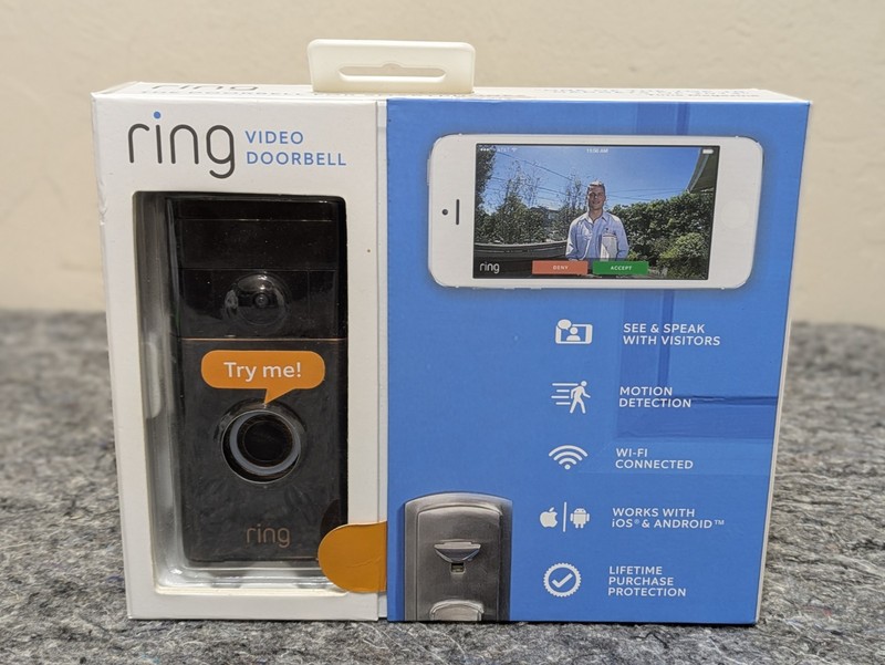 Ring Wi-Fi Enabled Video Doorbell – Venetian Bronze New Open Box – Genuine Ring