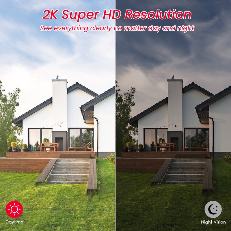 ANRAN 2K Solar PTZ CCTV 4G LTE Cellular Security Camera +Sim Card +Micro SD Card gallery