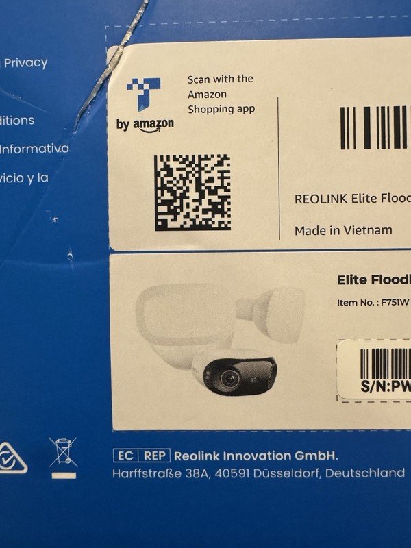 Reolink Elite Floodlight With Ac Cable Security Camera New Open Box gallery