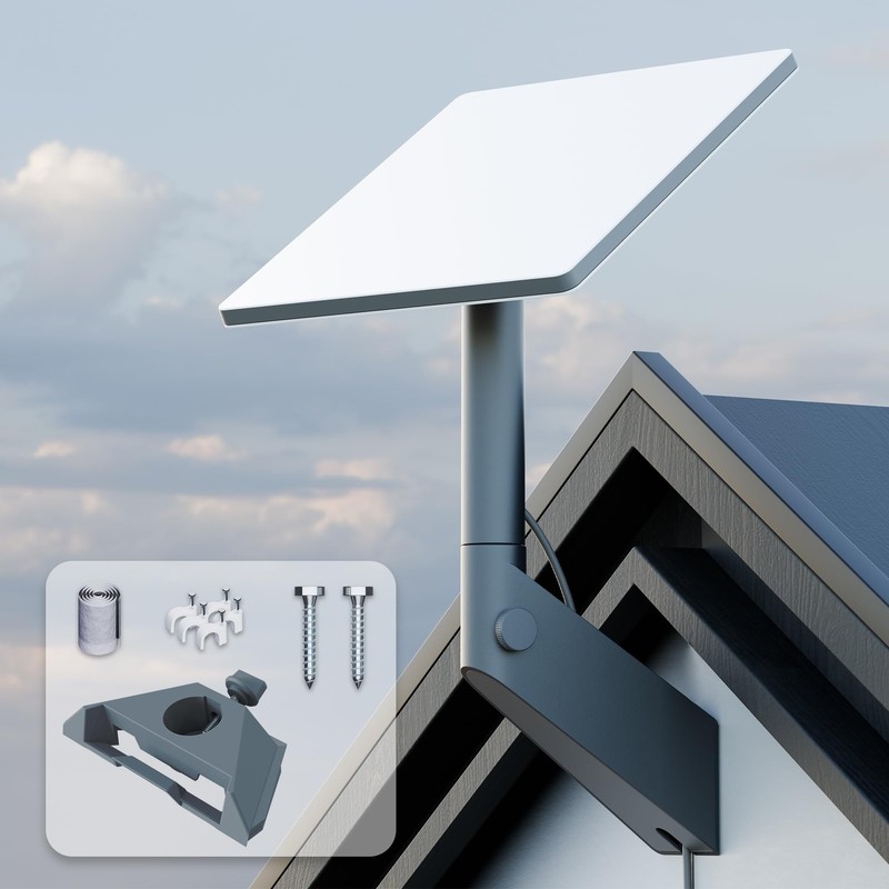Starlink Mini Wall Mount, 360 Adjustable Starlink Mini Bracket, Gray