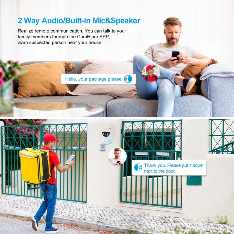 JideTech 5MP PTZ Camera Outdoor 5X Optical Zoom WiF Camera With Auto Tracking gallery