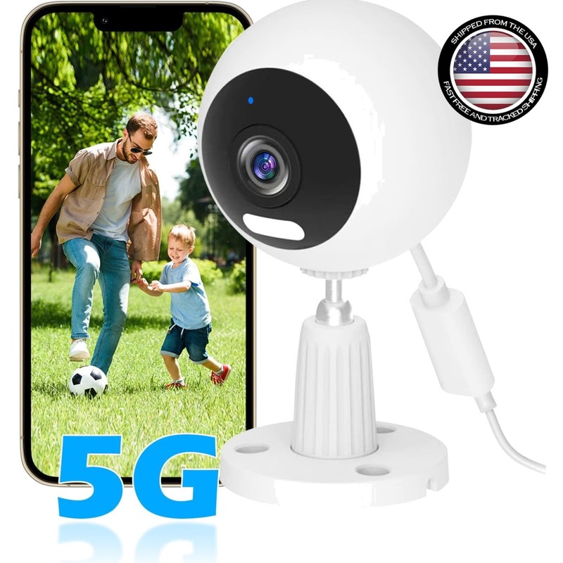 Smart 5G Baby Monitor Camera – Waterproof, Night Vision, Voice Alerts & 3X Zoom