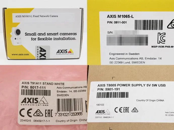 AXIS M1065-L Network Camera PoE IR PIR Sensor w Stand Power Supply japan used gallery