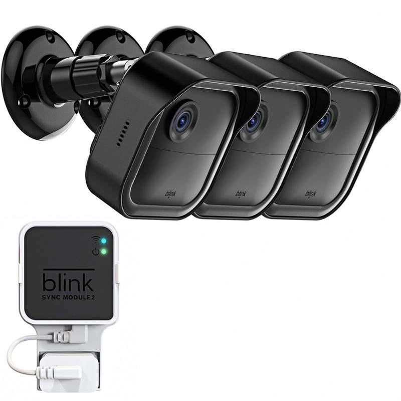 Weatherproof Outdoor Camera Mount 3-Pack, Adjustable 360° Housing for Blink Cam gallery