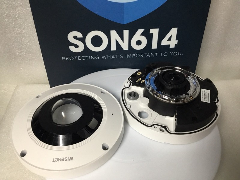 Hanwha Wisenet XNF-9010RV Fisheye Network Color Camera 12MP 1.08mm lens TESTED! gallery