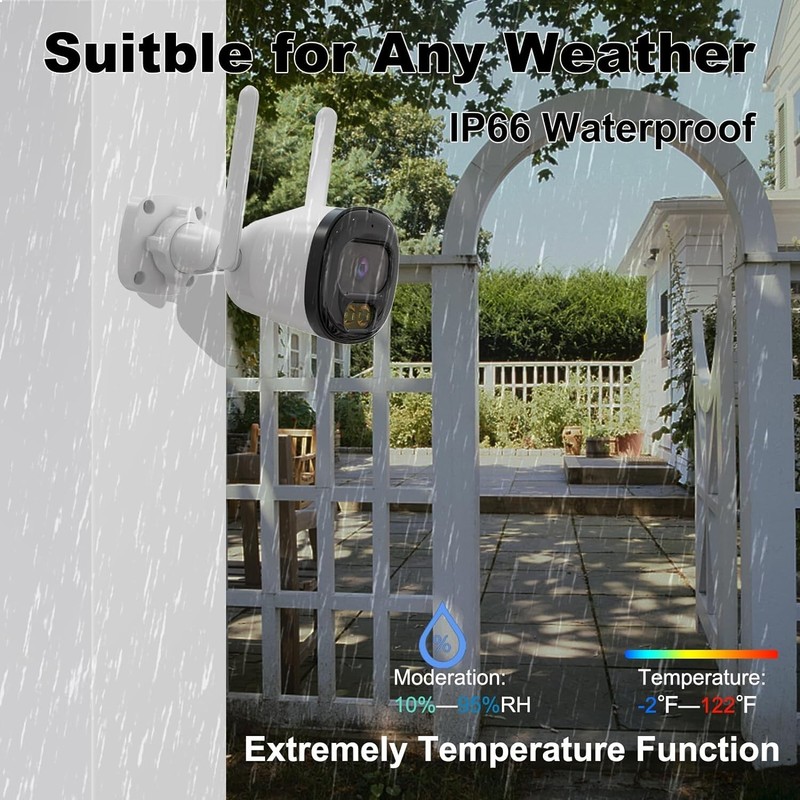 1080P HD Home WiFi Security Camera Night Vision,PIR Human Detection, Waterproof gallery