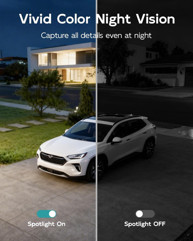 5G/2.4G Security Camera Outdoor, 3MP Wired Cameras 24/7 Recording, Plug-In Power gallery