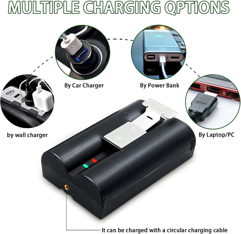 6 Pack Ring V4 Battery for Ring camera Doorbell Solar Floodligh 2/3/4/3 plus US gallery