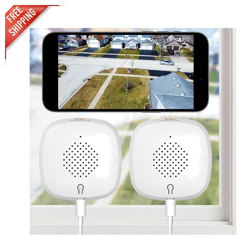 Advanced 3MP Window Security Cameras – 24/7 Monitoring & Motion Alerts – 2 Pack