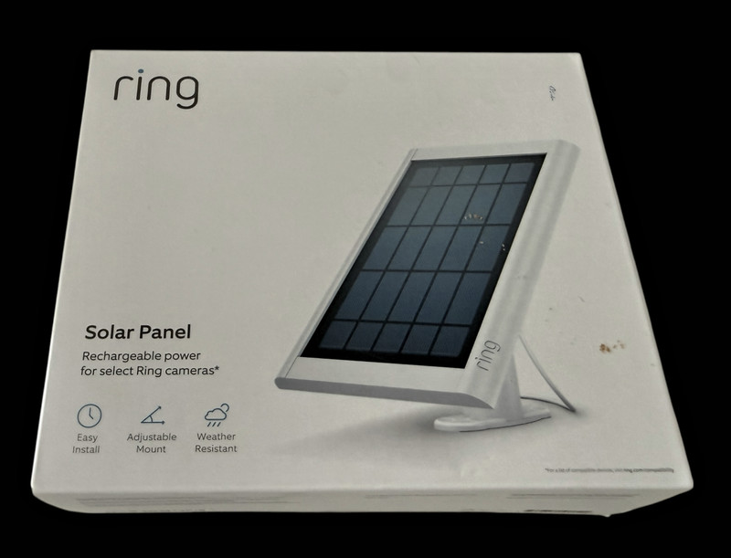 BRAND NEW RING SOLAR PANEL FOR SPOTLIGHT CAM BATTERY WEATHER RESISTANT