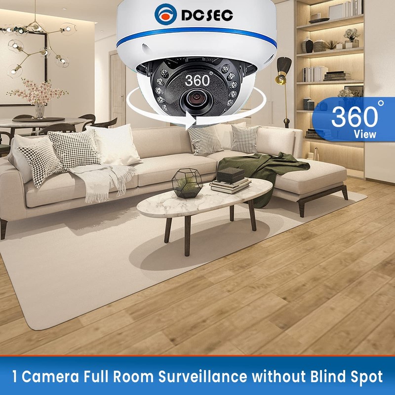 HD 1080P 360 Degree Dome Surveillance Cameras Indoor Outdoor 4 in 1 (TVI/AHD/... gallery