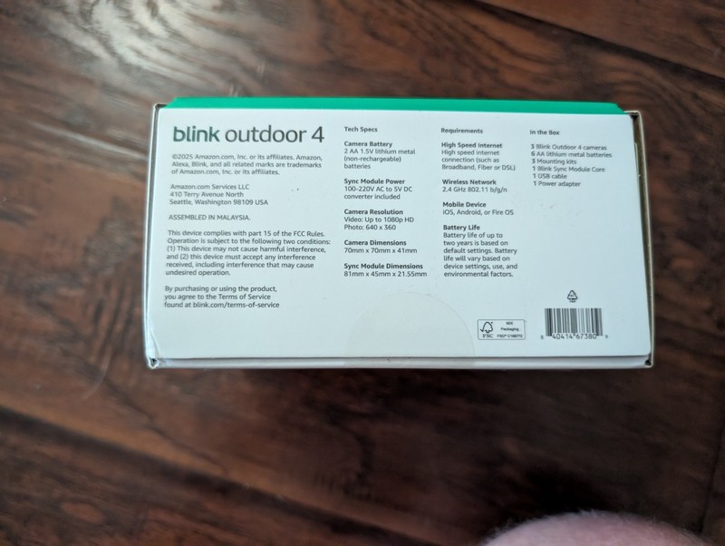 Blink Outdoor 4 3-Camera System with Sync Module - Brand New Sealed gallery