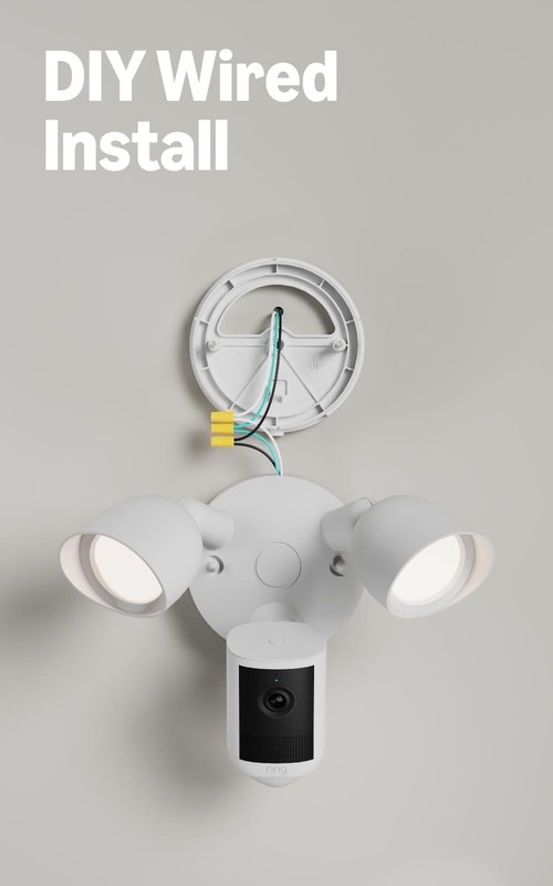 Floodlight Cam Wired Newest Model 2K Security Camera with Motion Activated Light gallery