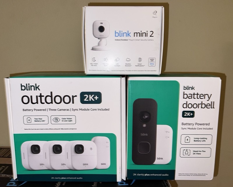 Blink Whole Home Security 5 Camera System Bundle Outdoor 2K+ w/ Doorbell & Mini2