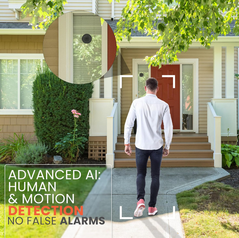 3MP 2K Window Camera, 2.4GHz & 5GHz WiFi Indoor Cameras for Home 1 Pack, USA NEW gallery
