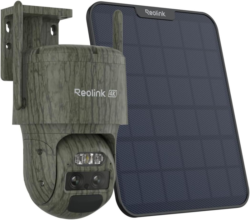 REOLINK 4K Dual Lens 4G Cellular Trail Camera, Wireless Auto Tracking Security C