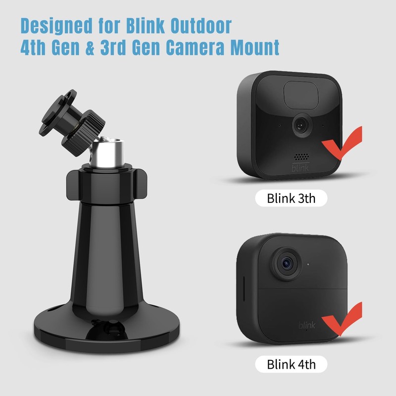 Outdoor Camera Mount 2 Pack, 360° & 90° Adjustable Wall Mount Bracket Compati... gallery