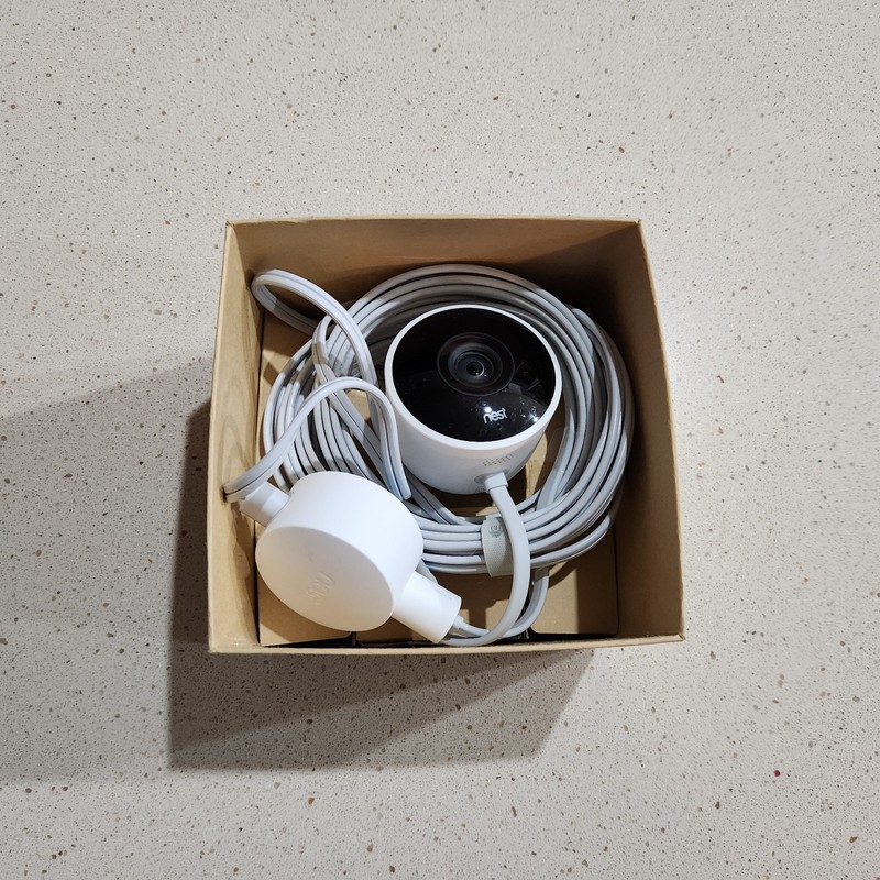 Open Box Google Nest Cam Outdoor HD Security Camera 1st Gen A0033 NC2100ES/MX