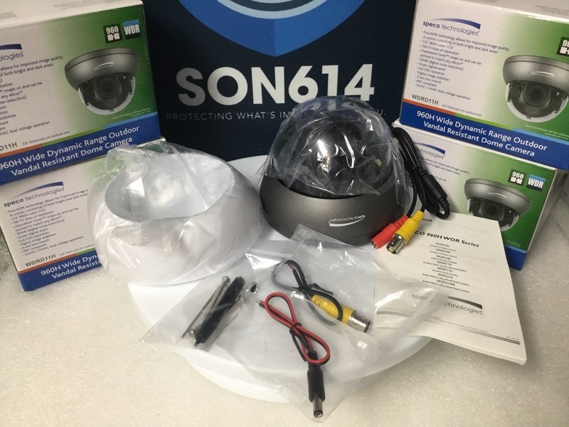 Lot 4 SPECO WDRD11H CCTV Color Cameras W/ 700TVL 2.8-12mm T-WDR VandalProof NEW! gallery