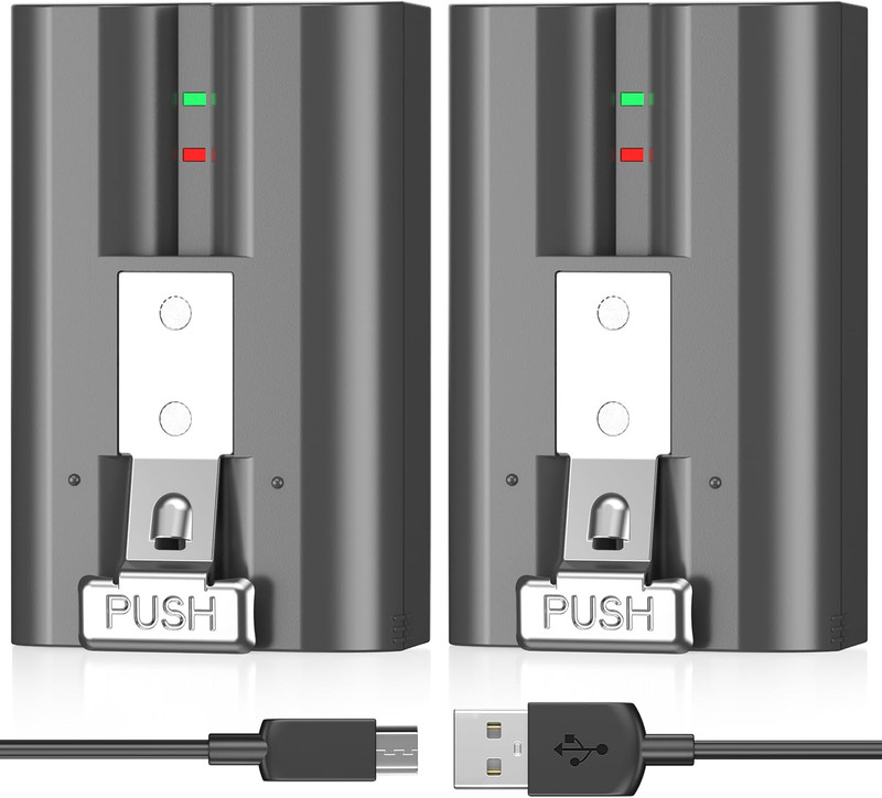 2-Pack 6040Mah Rechargeable Battery Compatible with Ring Doorbell Camera 2/3/4, gallery
