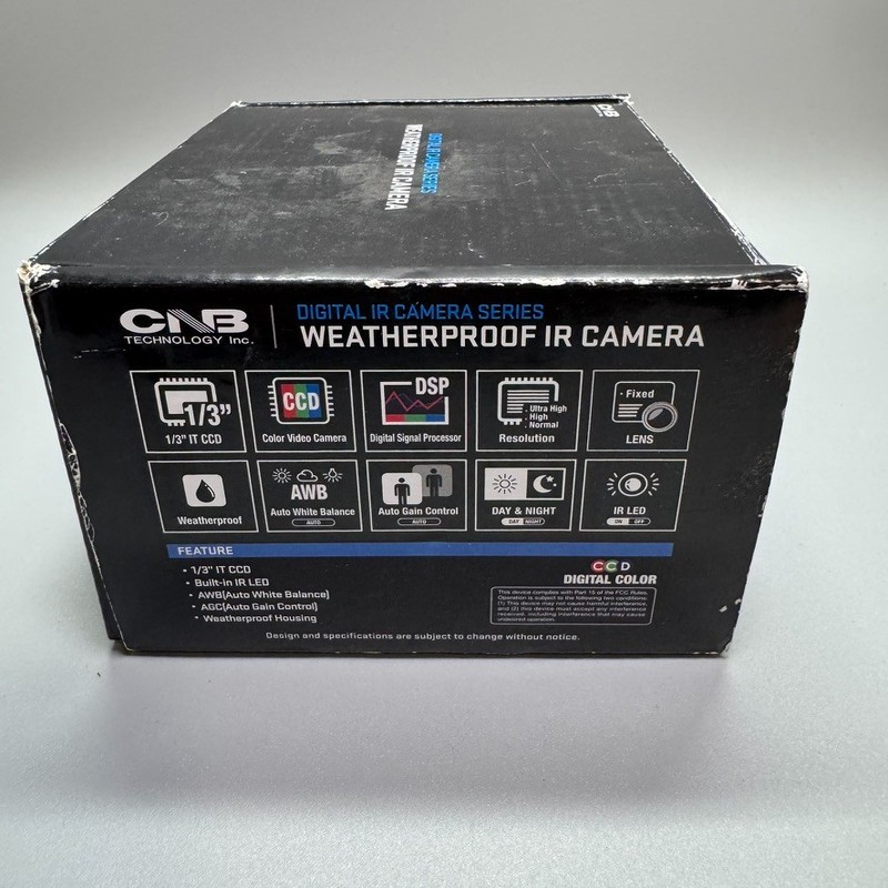 CNB WBL-20S Monalisa Weatherproof IR - 600TVL 3.8MM Fixed Lens, 12 LEDs gallery