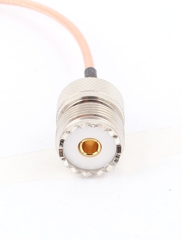 UHF Female to MCX Male Right Angle Adapter Connector RG316 Coaxial Cable 20cm gallery