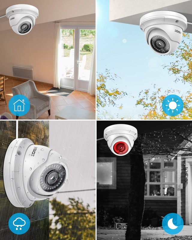 5MP Add-on POE IP Camera Outdoor Indoor Dome Camera with Night Vision Only Wo... gallery