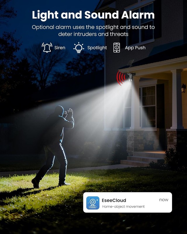 Dual Lens Solar Security Camera with Night Vision and Hassle Free Installation gallery