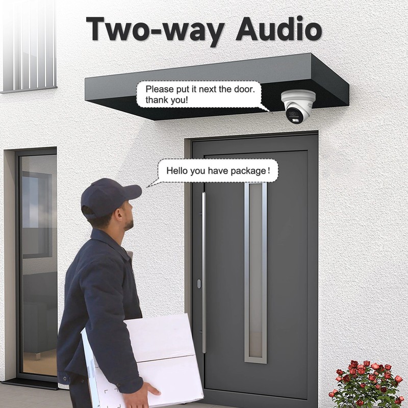 Anpviz 4K 8MP PoE IP Camera Outdoor Strobe Red & Blue Light Human Vehicle Detec gallery