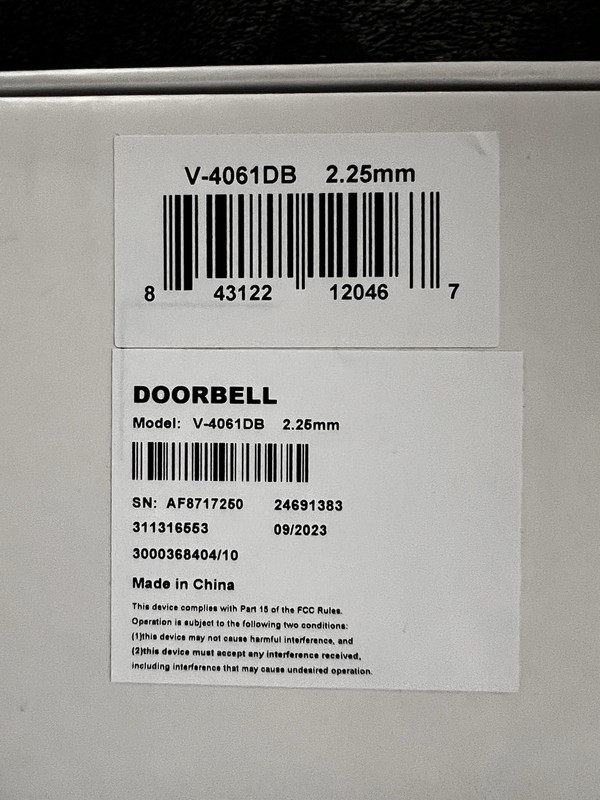 DMP V-4061DB WiFi Video Doorbell, NEW gallery