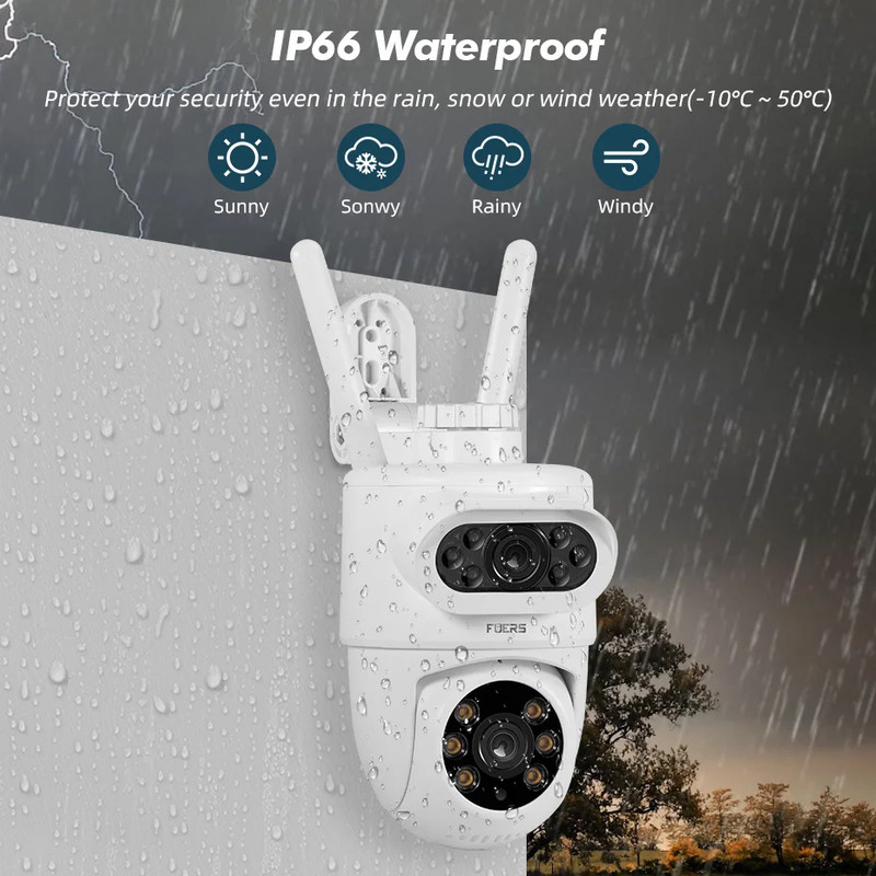 5K 10MP Dual Lens IP Camera Tuya Smart Outdoor Home Security Auto Tracking Human gallery
